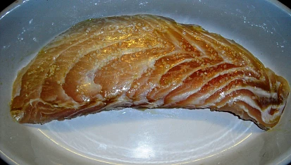Nilský okoun v kabátku z cornflakes