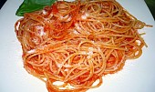 Shaterovo špagety s rajčaty (Ilustrační foto... až je budu zase dělat dám sem vlastní)