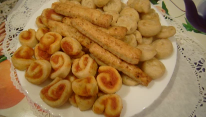 Šneky ze škvarkového těsta