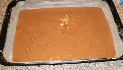 Spadlá buchta, syrové těsto na plechu 