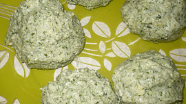 Špenátovo-bramborové knedlíky