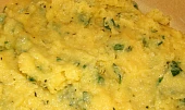 Zapečená polenta s kuřecím masem