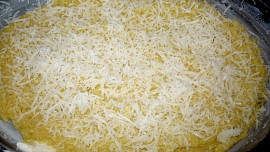 Zapečená polenta s olivami