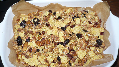 Zapékané müsli - domácí, Po upečení ...