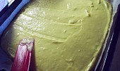 Božský reveňový koláč (jako dortík), krém natřeme na těsto...