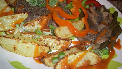 Hovězí steak  (Parní hrnec), dobrou chuť!!