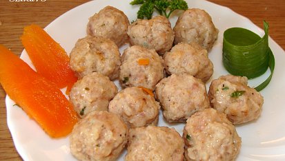 Knedlíčky z mletého masa - zavářka do polévky, Hotové knedlíčky