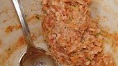 Knedlíčky z mletého masa - zavářka do polévky, Hotové "těsto" na knedlíčky