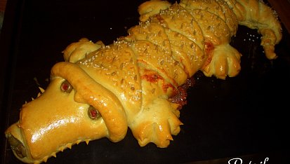 Krokodýl, ... a už je upečeno