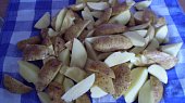Kuřecí nudličky na mandarinkách (Po hodině vyndáme na utěrku a zabalíme na další hodinu)