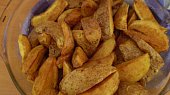 Kuřecí nudličky na mandarinkách (Americké brambory jsou taky hotové)
