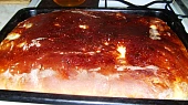 Kynuté tvarohové kostky, upečeno a nakrájíme...