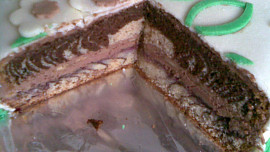 Mramorový dort s čokoládovým krémem