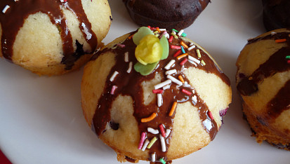 Muffiny s borůvkami, veselé muffinky