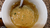 Polévka z kachních krků a králíčích polévkových dílů s česnekovozázvorovým kapáním, Kapání