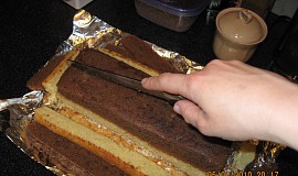 Šachy koláč (Battenberg Cake)