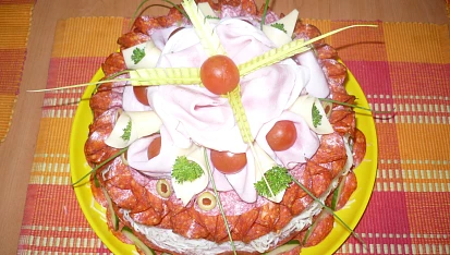 Slaný chlebový dort