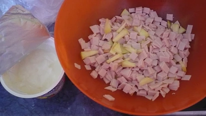 Těstoviny s jablíčkem