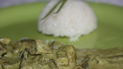 Vepřové kostky s hlívou na kari, Vepřové kostky s hlívou na kari
