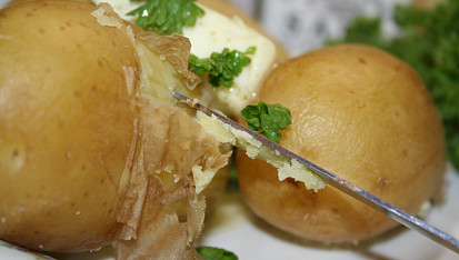 Brambory "na loupačku"