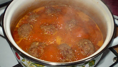Červené špagety, 2. varianta