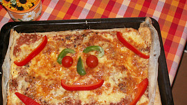 Francouzský koláč jako pizza