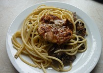 Kuře na špagetách