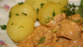 Kuřecí stroganoff a la Inka