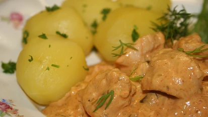 Kuřecí stroganoff a la Inka