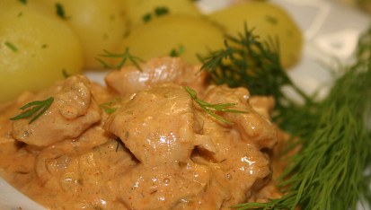Kuřecí stroganoff a la Inka