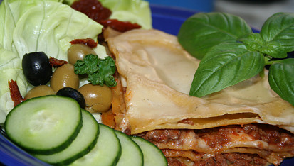 Lasagne s masem