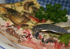 Lososová quiche