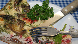 Lososová quiche