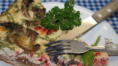 Lososová quiche
