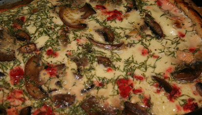 Lososová quiche