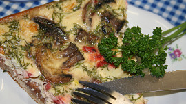 Lososová quiche