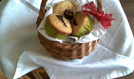 Muffinky s ovocem a čokoládou