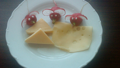 Myšky z ředkvičky