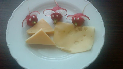 Myšky z ředkvičky