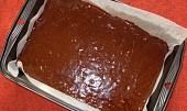 Oříškové brownies, před pečením