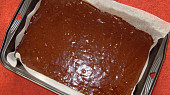 Oříškové brownies, před pečením