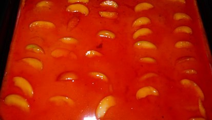 Ovocný (meruňkový) koláč ze směsi na Tarte au citron, s želatinou