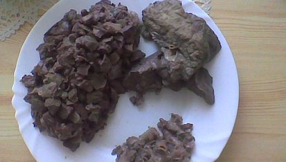 Pajšl - plíčky na smetaně, plíčky vcelku,nakrájené na malé kousky,odkrájené trubice
