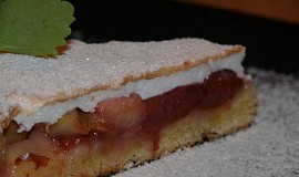 Rebarborovo švestkový koláč