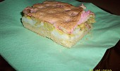 Rebarborový koláč s krupicovou kaší