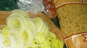 Těstoviny zapečené s krémovou polévkou
