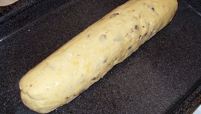 Tvarohová štola od babičky, před pečením