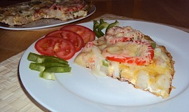 Vaječná omeleta s vařenými bramborami