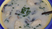 Houbová polévka jednoduchá a chutná, Žampionová polévka jednoduchá a chutná