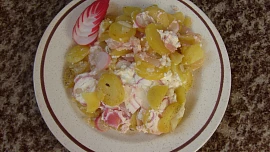 Zapečené brambory s ředkvičkami